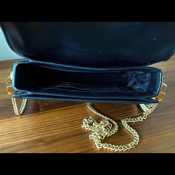 MK MICHAEL KORS LEATHER PURSE Crossbody gold chain - Picture 7 of 12